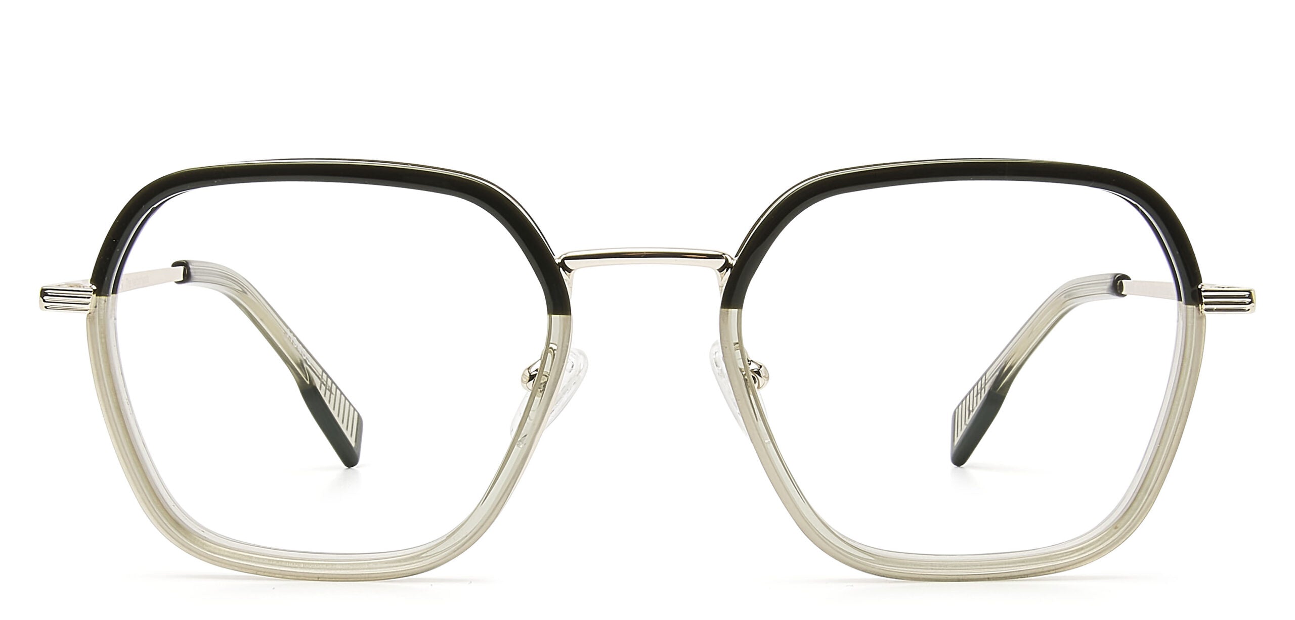 Kenna glasses in dark and light green – Heyelander, exclusive to J.HYDE