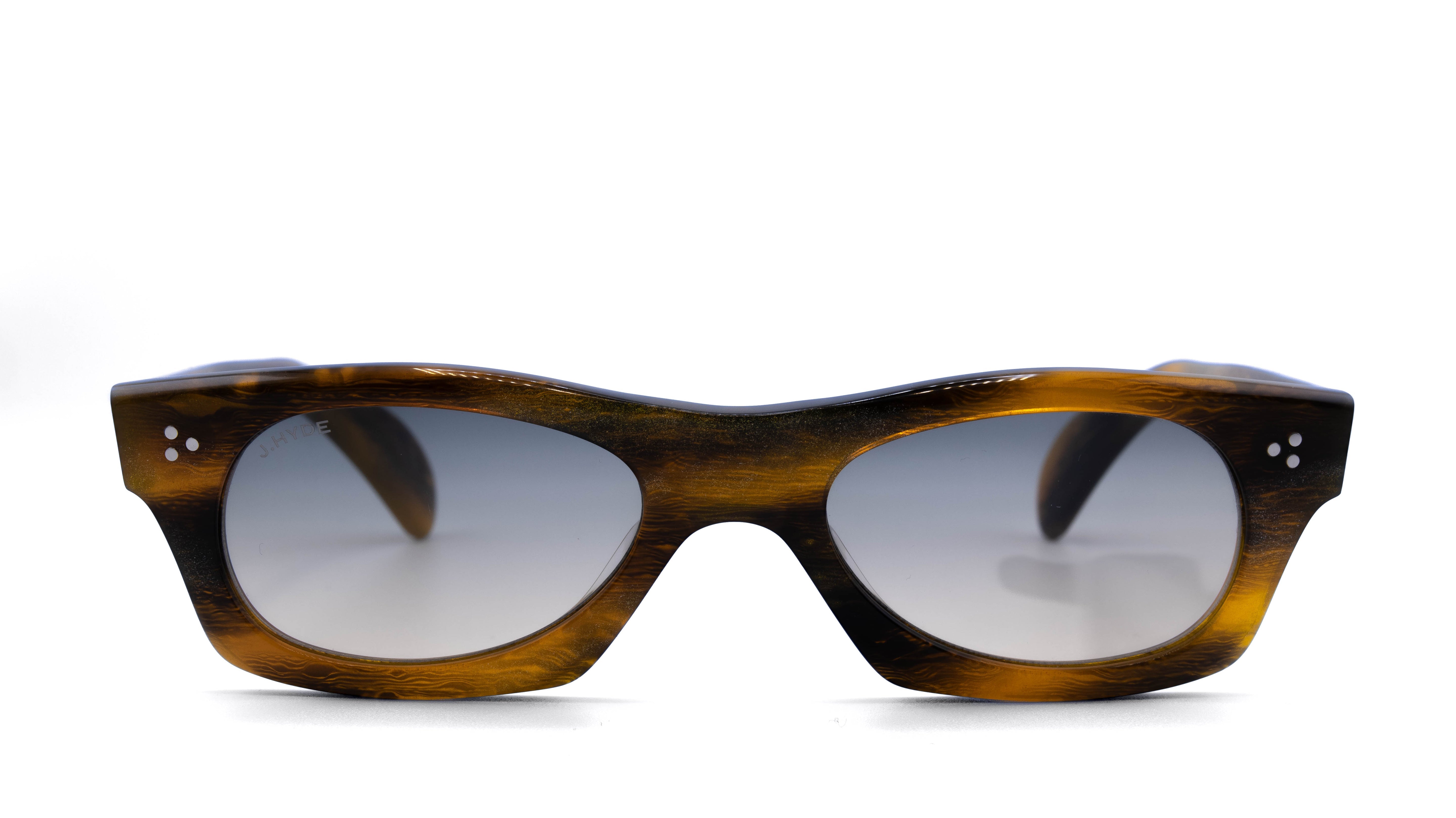 J.HYDE Cleo glasses, HYDE tinted frame, brown horn
