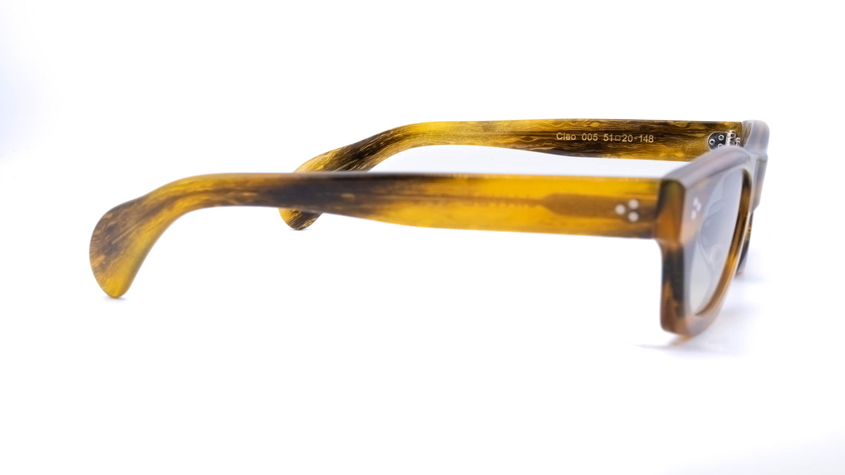 J.HYDE Cleo glasses, HYDE tinted frame, brown horn