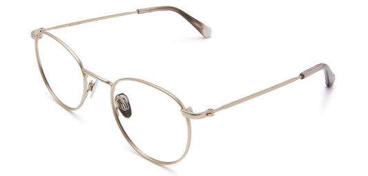 Timeless round titanium frames - durable and fashionable.