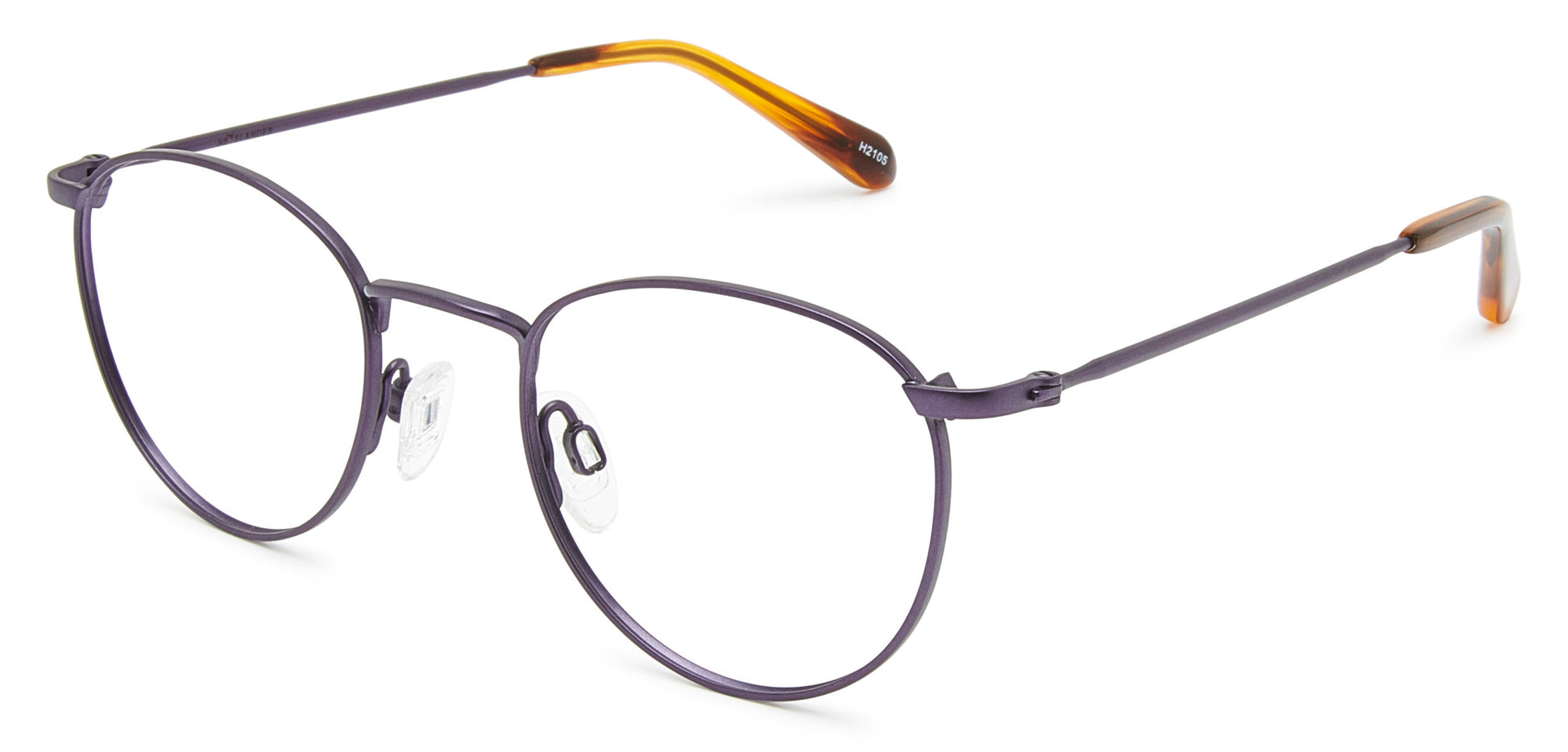 Timeless round titanium frames - durable and fashionable.