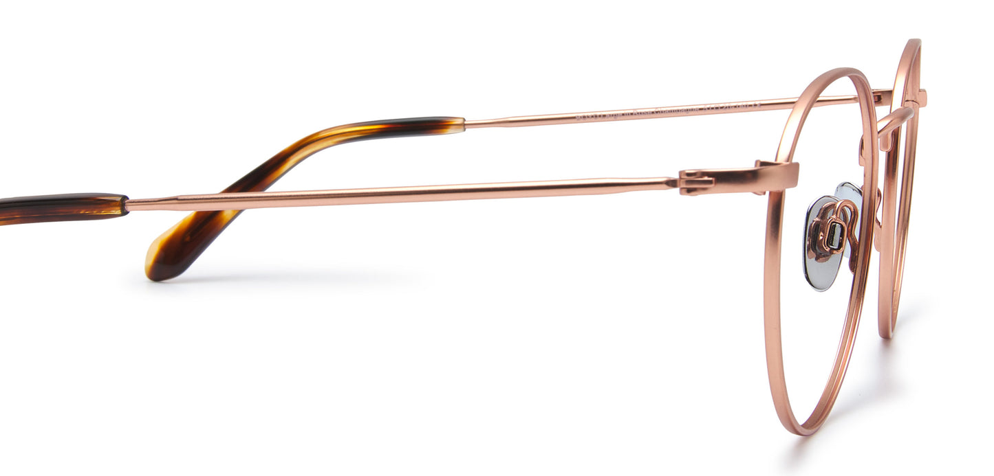 Timeless round titanium frames - durable and fashionable.