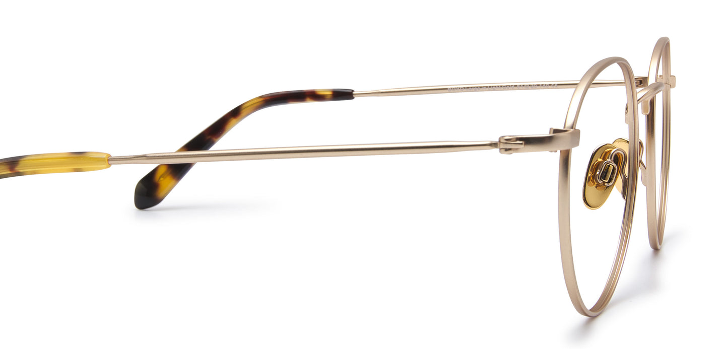 Timeless round titanium frames - durable and fashionable.