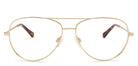 A classic aviator glasses frame in gold